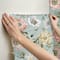 RoomMates Blue Vintage Poppy Peel & Stick Wallpaper